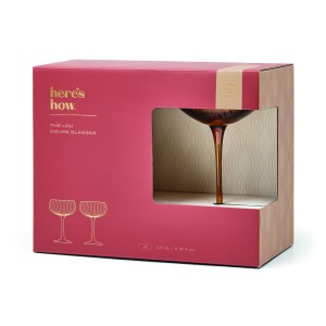 Комплект чаши за коктейл The Lou Coupe - кехлибар